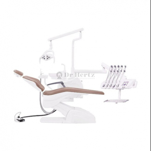 Установка стоматологическая QL2028 с микромотором с нижней подачей с мягкой обивкой цвет М01 бежевый